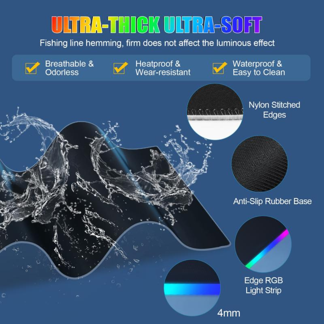 RGB Dual-Charger Mouse Pad