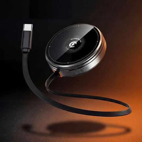ChubbyCable retractable wireless charger with extended cable