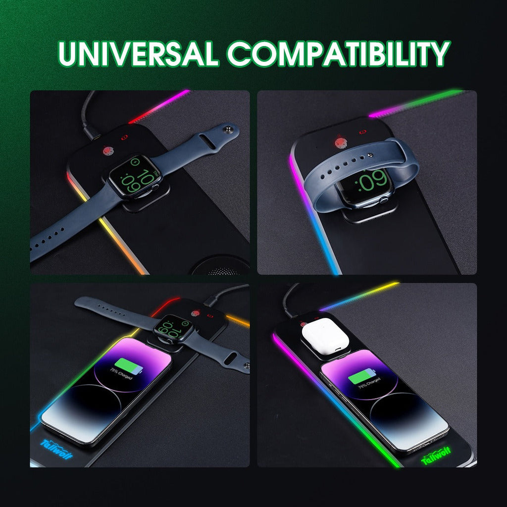 RGB Dual-Charger Mouse Pad